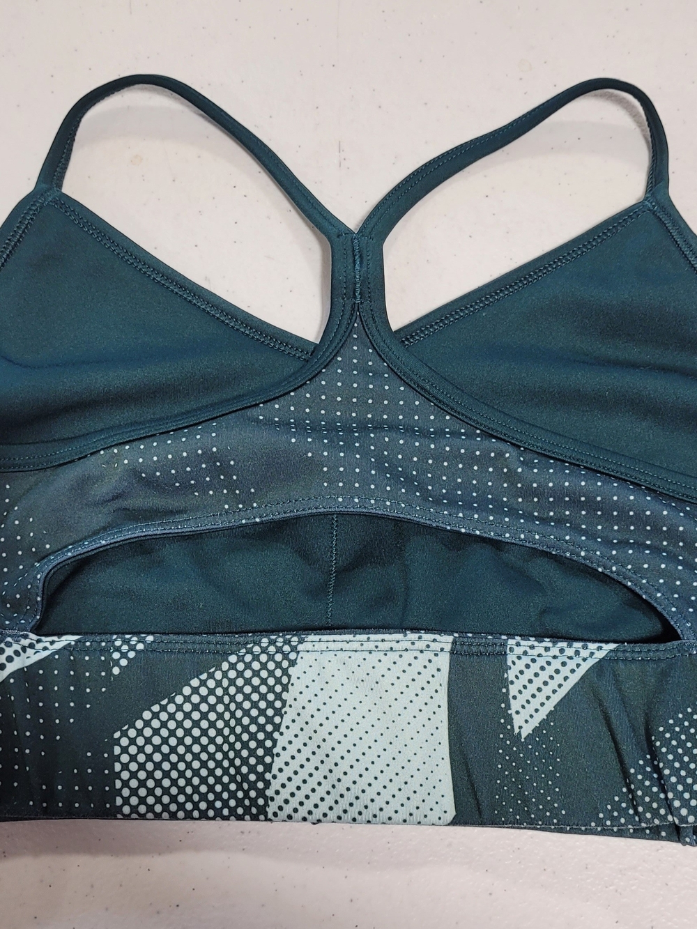 Reebok Women's Teal Sports Bra - Strappy Back - Picture 4 of 4